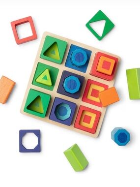 Melissa & Doug Shape Sequence Wooden Sorting Set